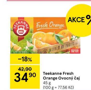 Teekanne Fresh Orange Ovocný čaj Teekanne, 45 g  
