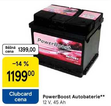 PowerBoost Autobaterie, 12 V, 45 Ah