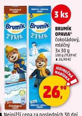 BRUMÍK OPAVIA, 3x 30 g