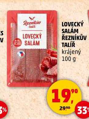 LOVECKÝ SALÁM ŘEZNÍKŮV TALÍŘ, 100 g 
