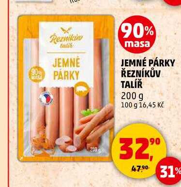 JEMNÉ PÁRKY ŘEZNÍKŮV TALÍŘ, 200 g