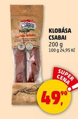 KLOBÁSA CSABAI, 200 g