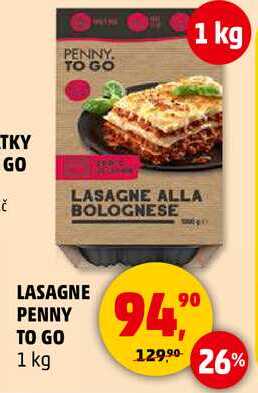 LASAGNE PENNY TO GO, 1 kg 
