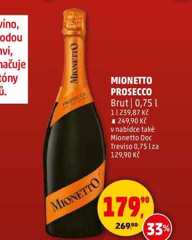 MIONETTO PROSECCO Brut, 0,75 l