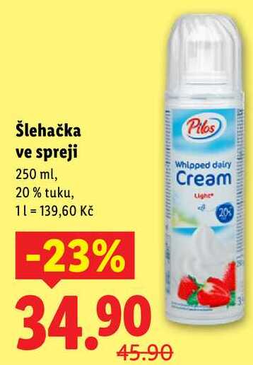 Šlehačka ve spreji, 250 ml