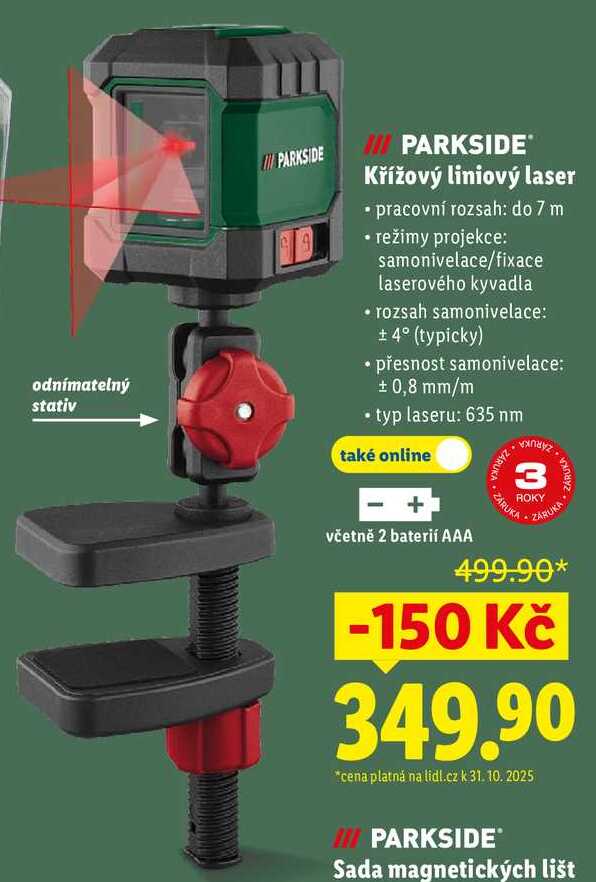 PARKSIDE Křížový liniový laser 