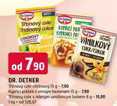 DR. OETKER Třtinový cukr citrónový 15 g