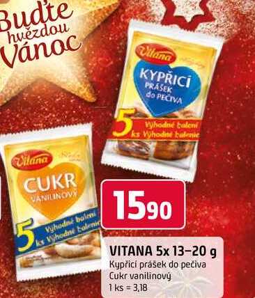 Vitana Kypřicí prášek do pečiva 5 x 13g 65g