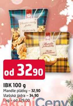 IBK 100 g Mandle plátky