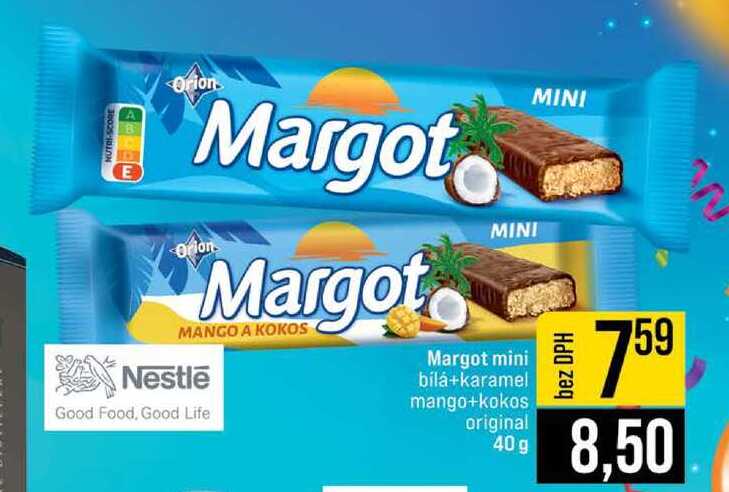 Margot mini bílá+karamel original 40 g