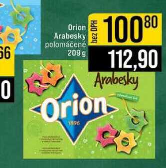 Orion Arabesky polomáčené 209 g 