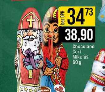 Chocoland Cert Mikuláš 60 g 
