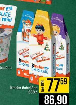 Kinder čokoláda 200 g