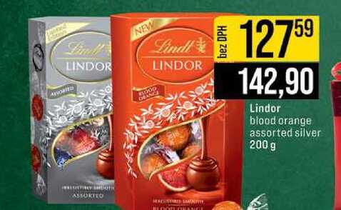 Lindor blood orange assorted silver 200 g