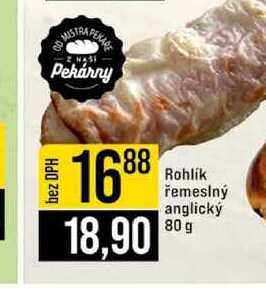Rohlik řemeslný anglický 80 g 