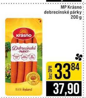 MP Krásno debrecínské párky 200 g
