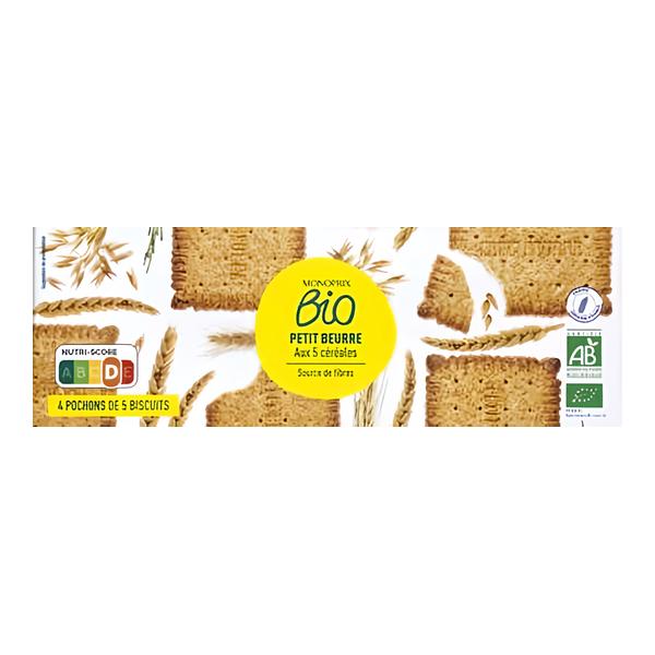 Monoprix BIO Cereální máslové sušenky