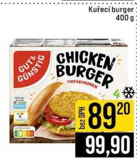 Kuřecí burger 400 g