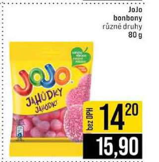 JoJo bonbony různé druhy 80 g