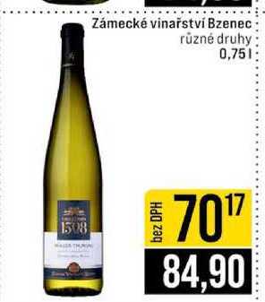 Zámecké vinařství Bzenec různé druhy 0,75l
