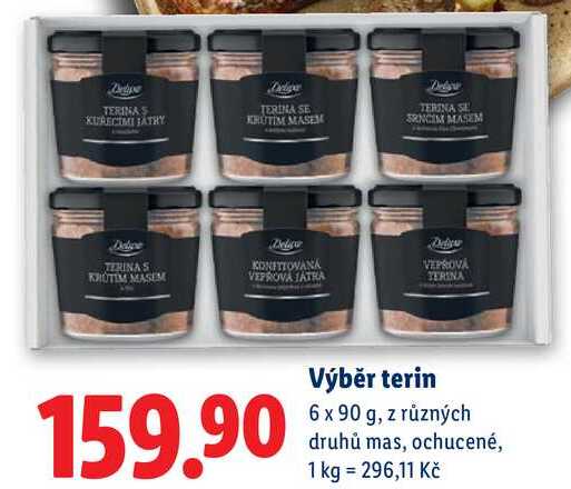 Výběr terin, 6x 90 g