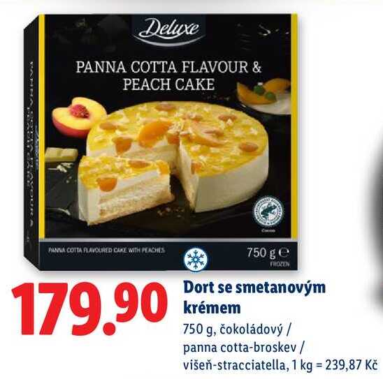 Dort se smetanovým krémem, 750 g