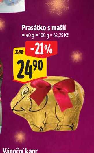Prasátko s mašlí 40 g 