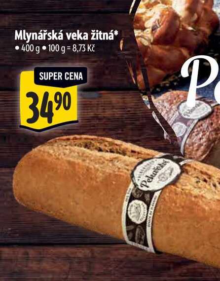 Mlynářská veka žitná 400 g 