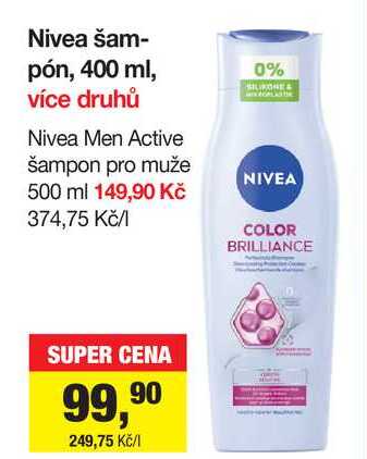 Nivea Men Active šampon pro muže 500 ml