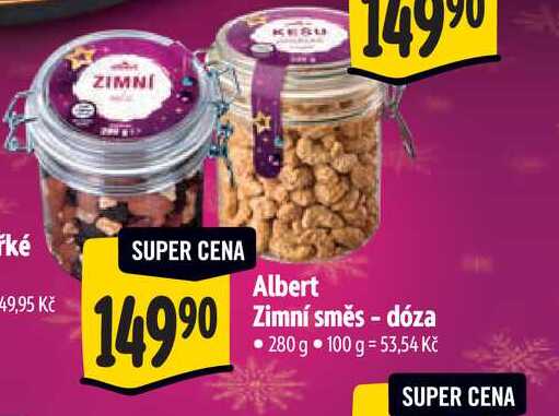 Albert Zimní směs - dóza 280 g