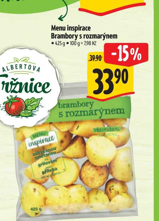   Menu inspirace Brambory s rozmarýnem 425 g 