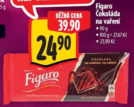 Figaro Čokoláda na vaření, 90 g