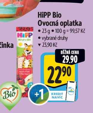 HiPP Bio Ovocná oplatka 23 g