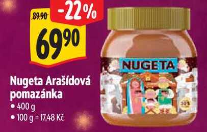 Nugeta Arašídová pomazánka, 400 g