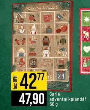 Carla adventní kalendář 50 g