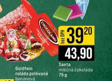 Santa mléčná čokoláda 75 g