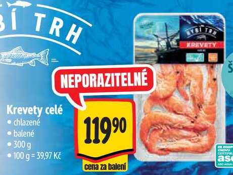 Krevety celé, 300 g 