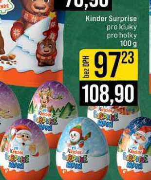 Kinder Surprise pro kluky pro holky 100 g