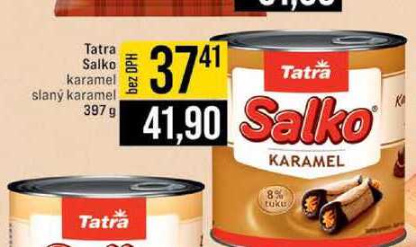 Tatra Salko karamel slaný karamel, 397 g