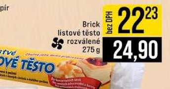 Brick listové těsto rozválené 275 g