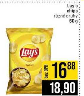 Lay's chips různé druhy 60 g