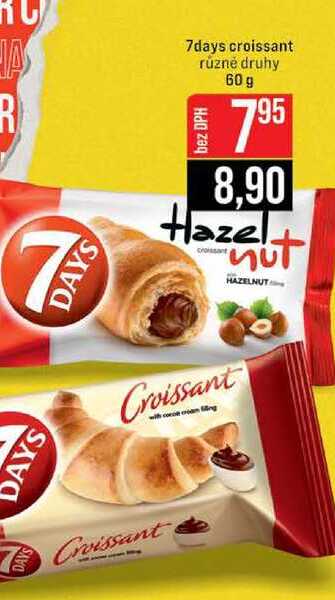 7days croissant různé druhy 60 g