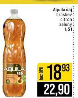 Aquila čaj broskev citron zelený 1,5l