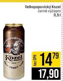 Velkopopovický Kozel černé výčepní 0,5l