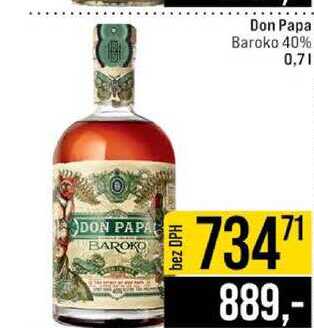 Don Papa Baroko 40% 0,7l