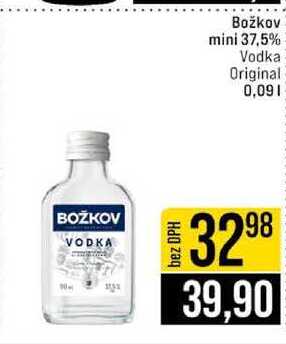 Božkov mini 37,5% Vodka Original 0,09l