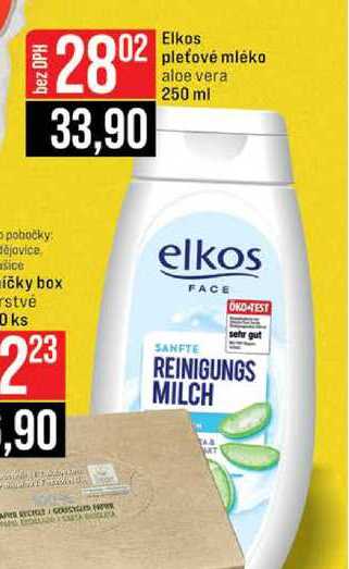 Elkos pleťové mléko aloe vera 250 ml