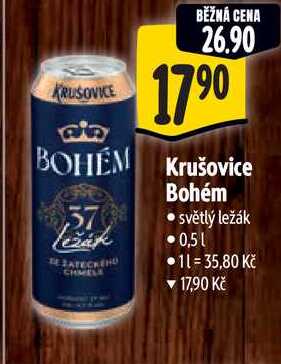 Krušovice Bohém, 0,5 l