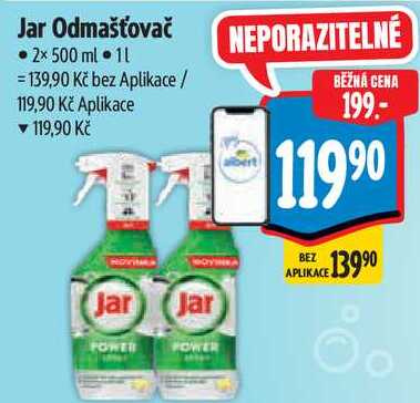 Jar Odmašťovač, 2x 500 ml 