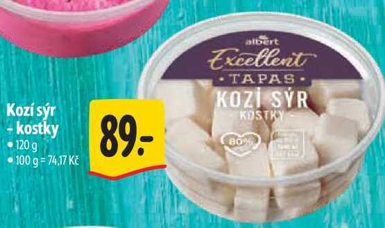 Kozí sýr -kostky, 120 g